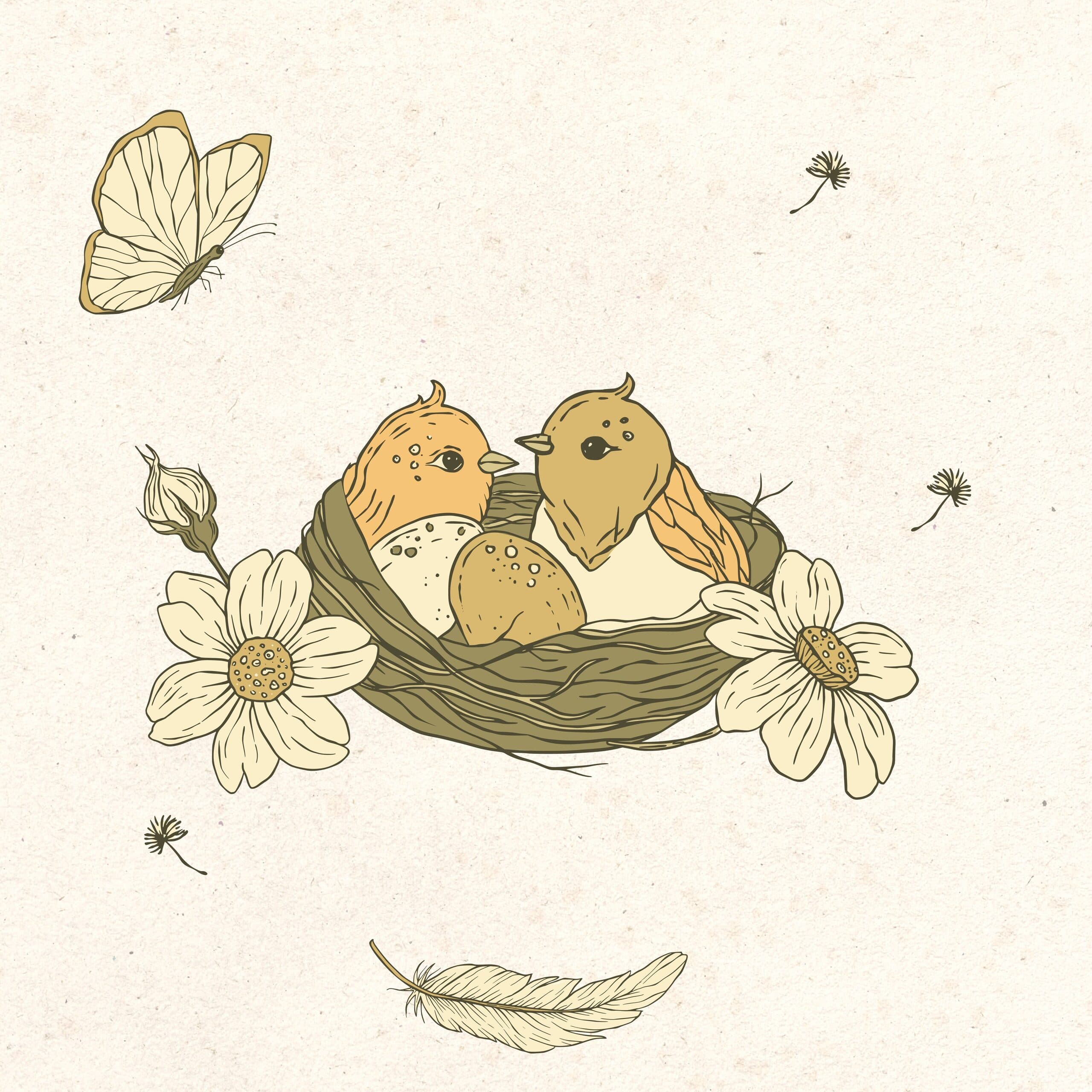 A soft, contemplative scene